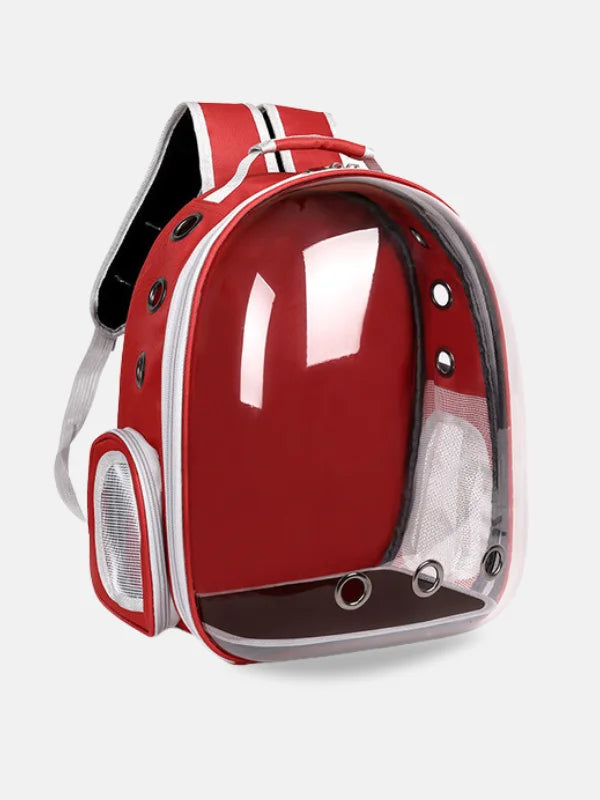 Cat Dog Puppy Carrier Clear Dome Capsule Backpack Outdoor Shoulder Bag Tote